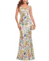 Luna Tuccini Maxi Dress In Multi
