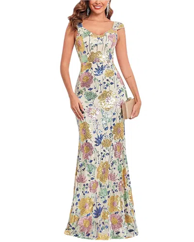 Luna Tuccini Maxi Dress In Multi