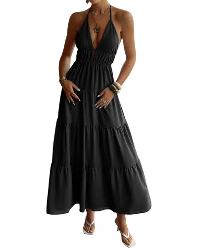 Luna Tuccini Maxi Dress In Black