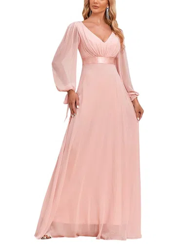 Luna Tuccini Maxi Dress In Pink