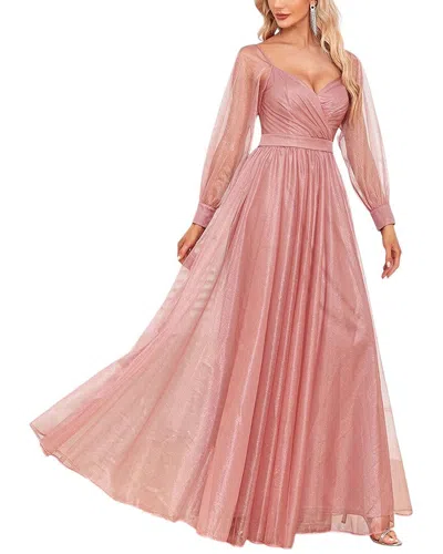 Luna Tuccini Maxi Dress In Pink