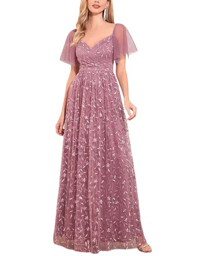 Luna Tuccini Maxi Dress In Pink