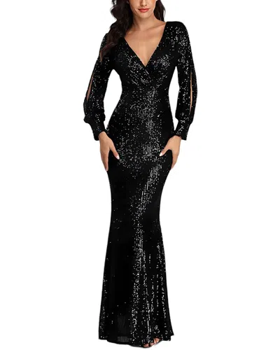 Luna Tuccini Maxi Dress In Black