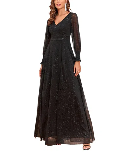 Luna Tuccini Maxi Dress In Black