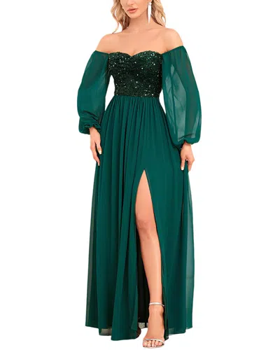 Luna Tuccini Maxi Dress In Green