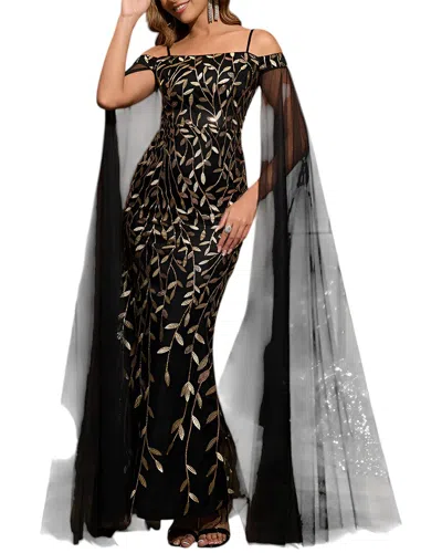 Luna Tuccini Maxi Dress In Black