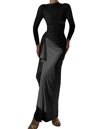 Luna Tuccini Maxi Dress In Black