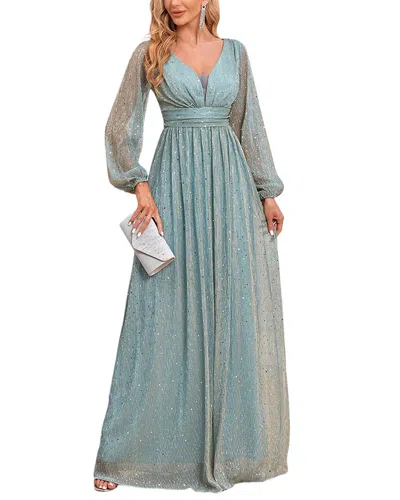 Luna Tuccini Maxi Dress In Blue
