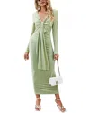 Luna Tuccini Maxi Dress In Green