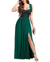 Luna Tuccini Maxi Dress In Green
