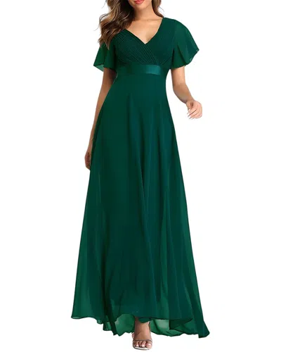 Luna Tuccini Maxi Dress In Green