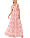 Luna Tuccini Maxi Dress In Pink