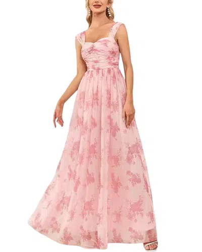 Luna Tuccini Maxi Dress In Pink