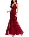 Luna Tuccini Maxi Dress In Red