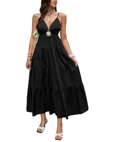 Luna Tuccini Midi Dress In Black