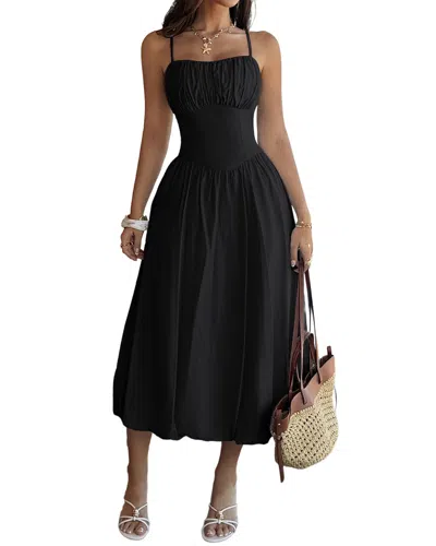 Luna Tuccini Midi Dress In Black
