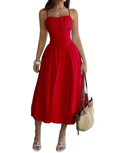Luna Tuccini Midi Dress In Red