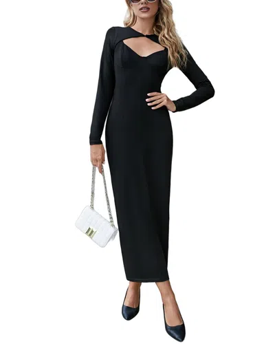 Luna Tuccini Midi Dress In Black