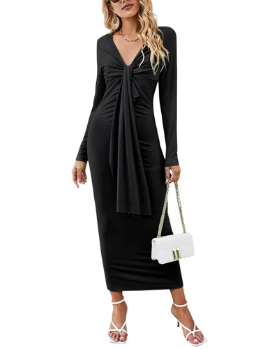 Luna Tuccini Midi Dress In Black