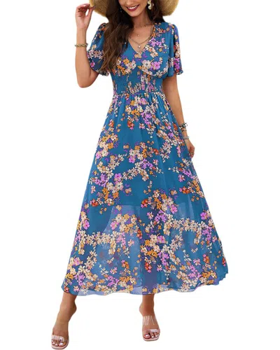 Luna Tuccini Midi Dress In Blue