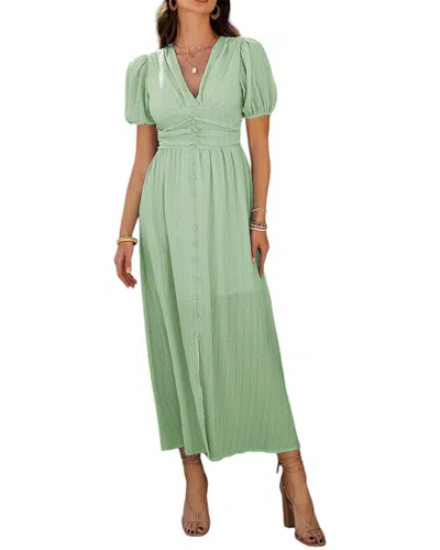Luna Tuccini Midi Dress In Green