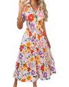 Luna Tuccini Midi Dress In Multi