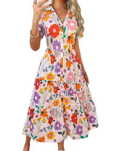 Luna Tuccini Midi Dress In Multi