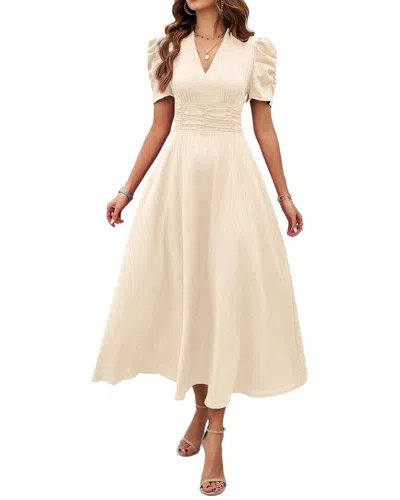 Luna Tuccini Midi Dress In Neutral