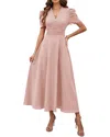 Luna Tuccini Midi Dress In Pink