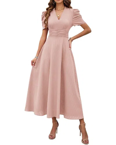 Luna Tuccini Midi Dress In Pink