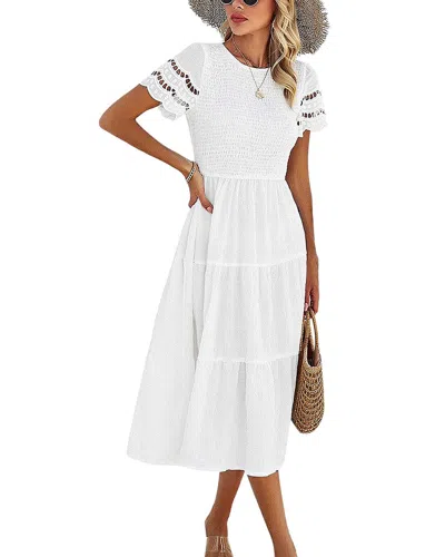 Luna Tuccini Midi Dress In White