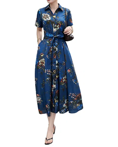 Luna Tuccini Shirt Dress In Blue