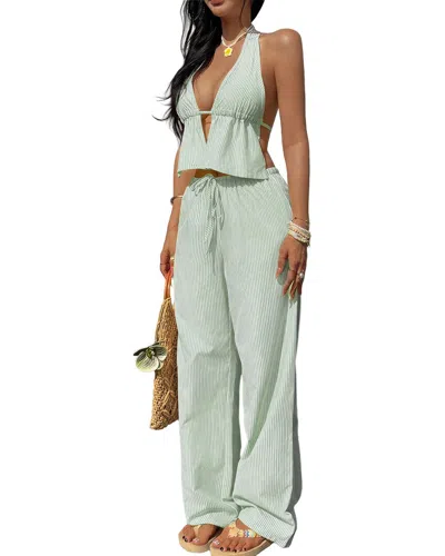 Luna Tuccini Top & Pant Set In Gray