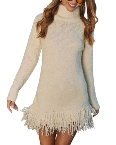 LUNA TUCCINI LUNA TUCCINI WOOL-BLEND SWEATERDRESS