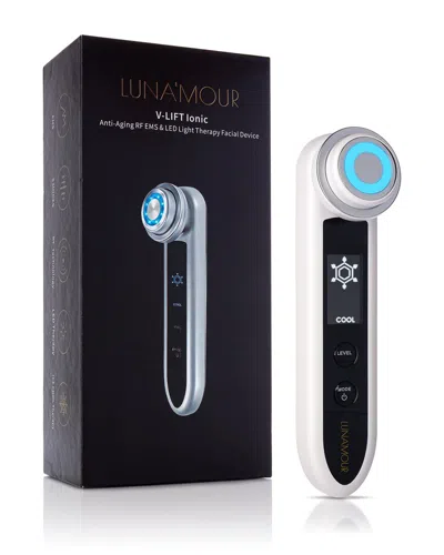 Luna'mour V-lift Ionic Rf + Ems + Led Facial Device In White
