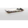 Lunares Bianco Nero Rectangular Trays In White