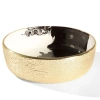 Lunares Bianco Nero Round Bowl In Neutral