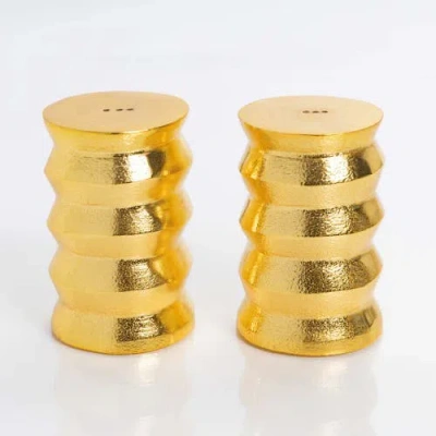 Lunares Brancussi Salt & Pepper Set In Gold