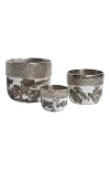 Lunares Dansbury Cache Pot In Silver