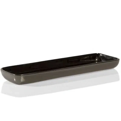 Lunares Djembe Aluminum Desk Pad In Dark Bronze