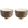 Lunares Djembe Mini Round Bowl In Brown