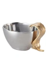 Lunares Feather Nut Dish In Gold