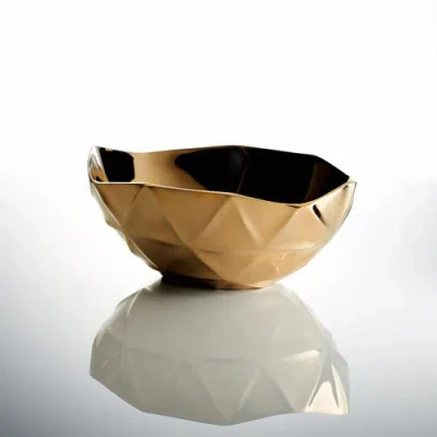 Lunares Geo Bowl In Gold