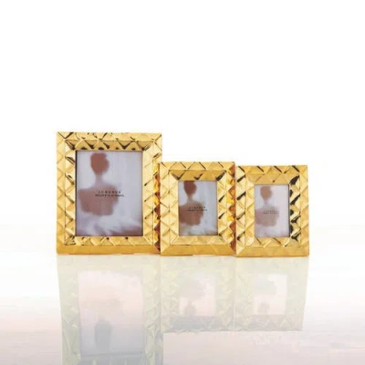 Lunares Geo Frame In Gold