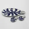 Lunares La Mar Oval Serving Dish In Blue
