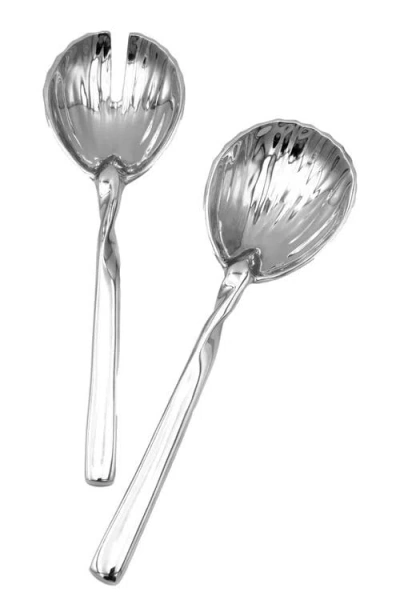 Lunares La Mar Salad Servers In Silver