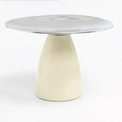 Lunares Luxe Cake Pedestal In Gray
