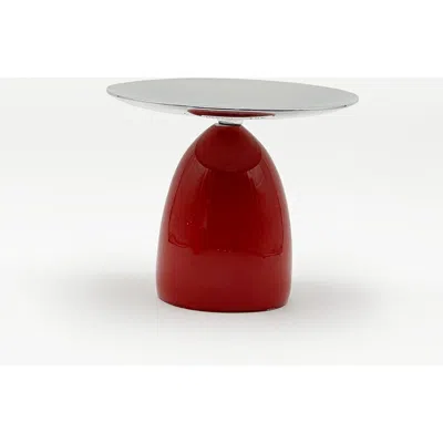 Lunares Luxe Petite Pedestal In Red
