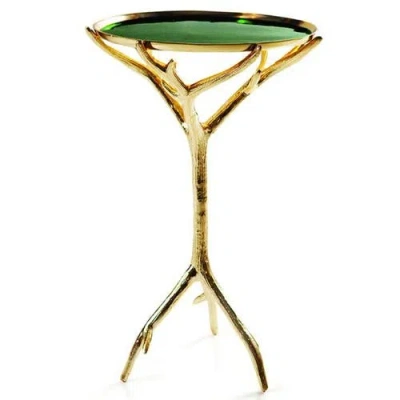 Lunares Manzanita Accent Table In Gold