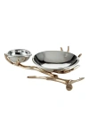 Lunares Manzanita Chip And Dip In Gold